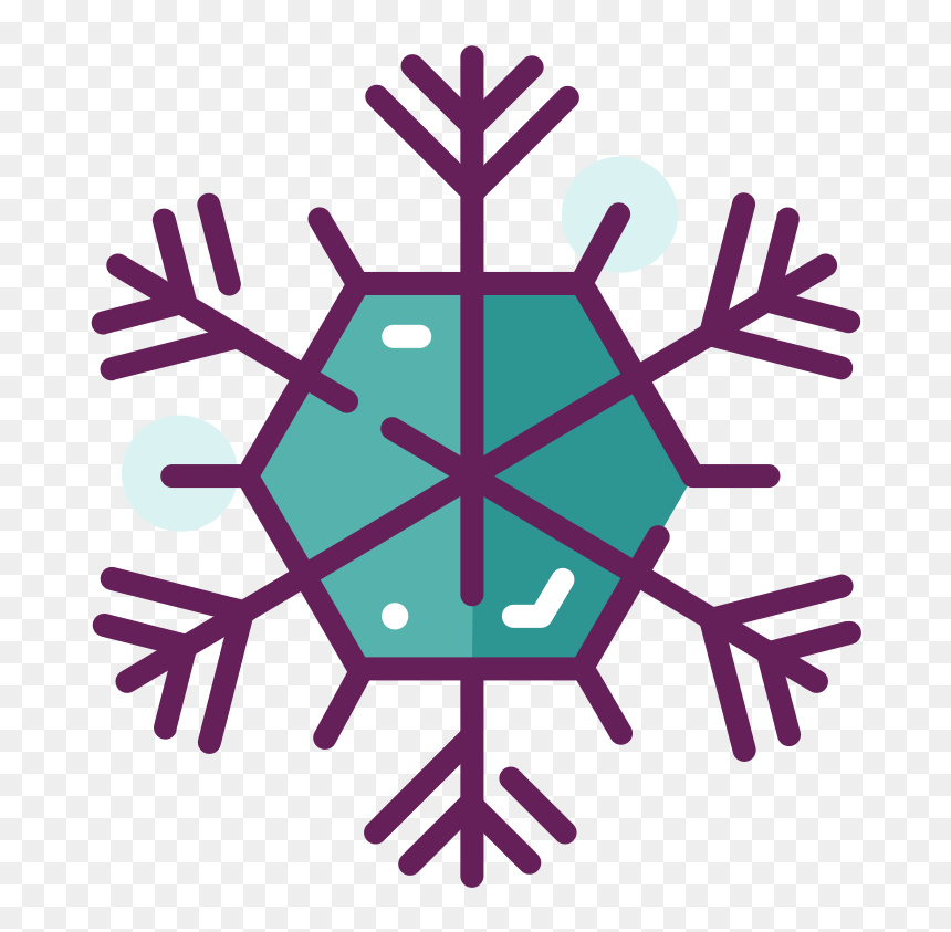 Christmas Snowflakes Clipart, HD Png Download - points png