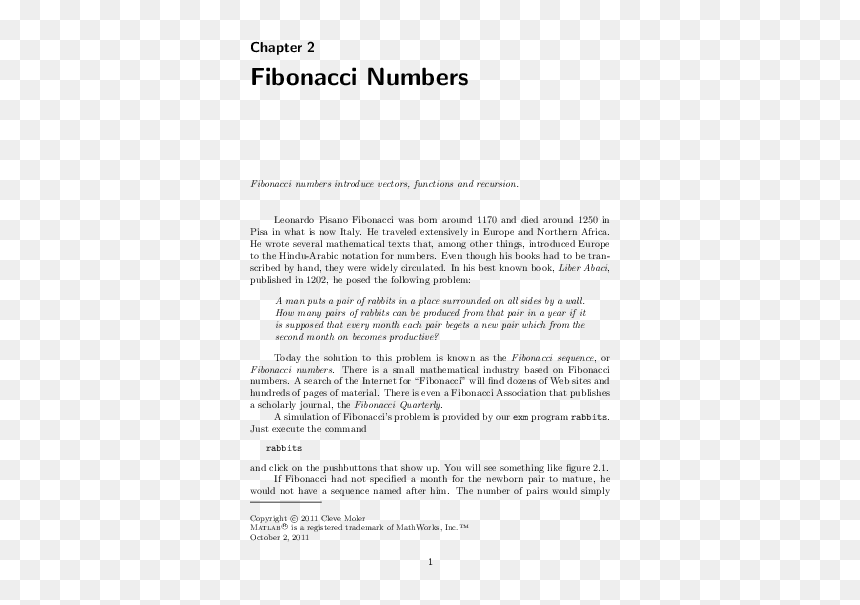 Document, HD Png Download - fibonacci sequence png