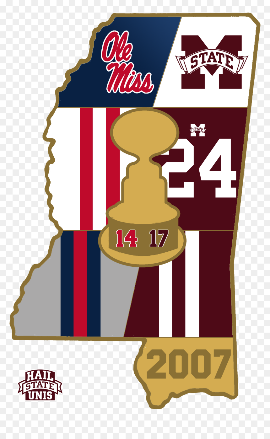 Egg Bowl Uniform History Hail State Unis - Mississippi State University, HD Png Download - mississippi outline png