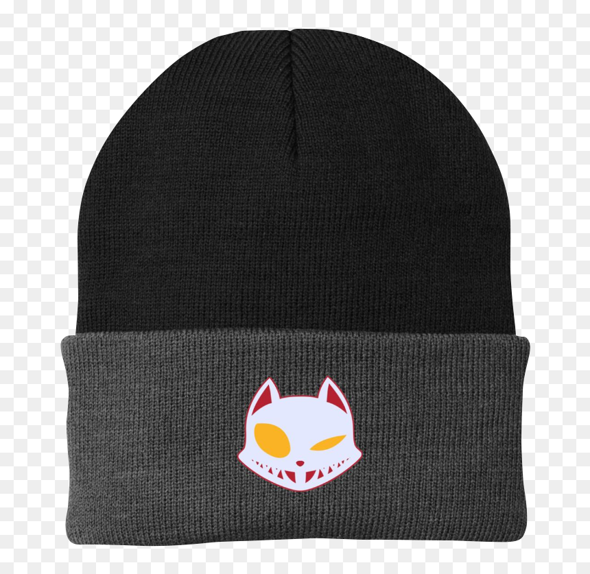 Sihouette Pussy Monster Port Authority Knit Cap - Beanie, HD Png Download - monster silhouette png