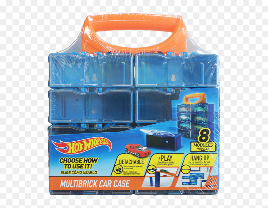 New Hot Wheels Multibrick 8 Slot Car Carry Case 5 Cars - Hot Wheels, HD Png Download - hot wheels car png