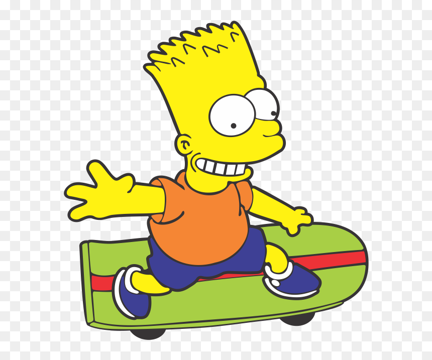 Skate Do Bart Simpson, HD Png Download - homero simpson png