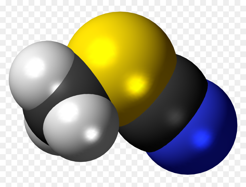 Methyl Thiocyanate 3d Spacefill - Sphere, HD Png Download - k2so png