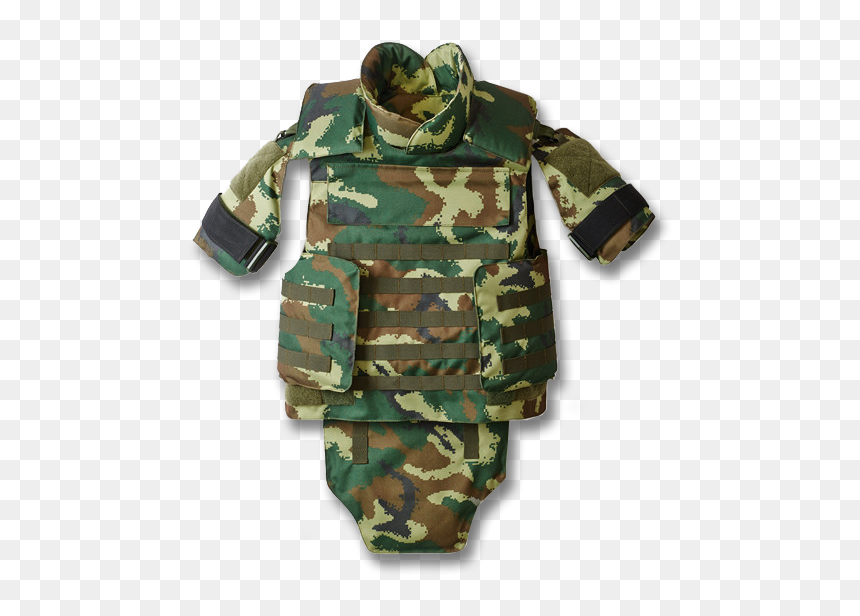 Military Armed Police Woodland Camouflage Protective - Bulletproof Vest, HD Png Download - bullet proof vest png