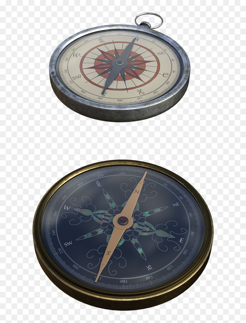 Brujula En Magnetismo, HD Png Download - compass north png