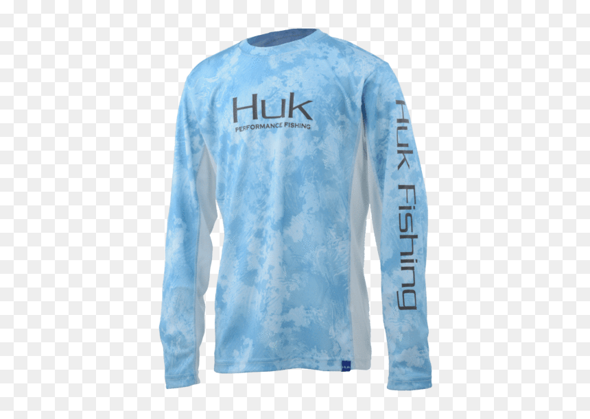 Huk Youth Icon X Camo Long Sleeve Shirt"
 Class= - Long-sleeved T-shirt, HD Png Download - youth icon png