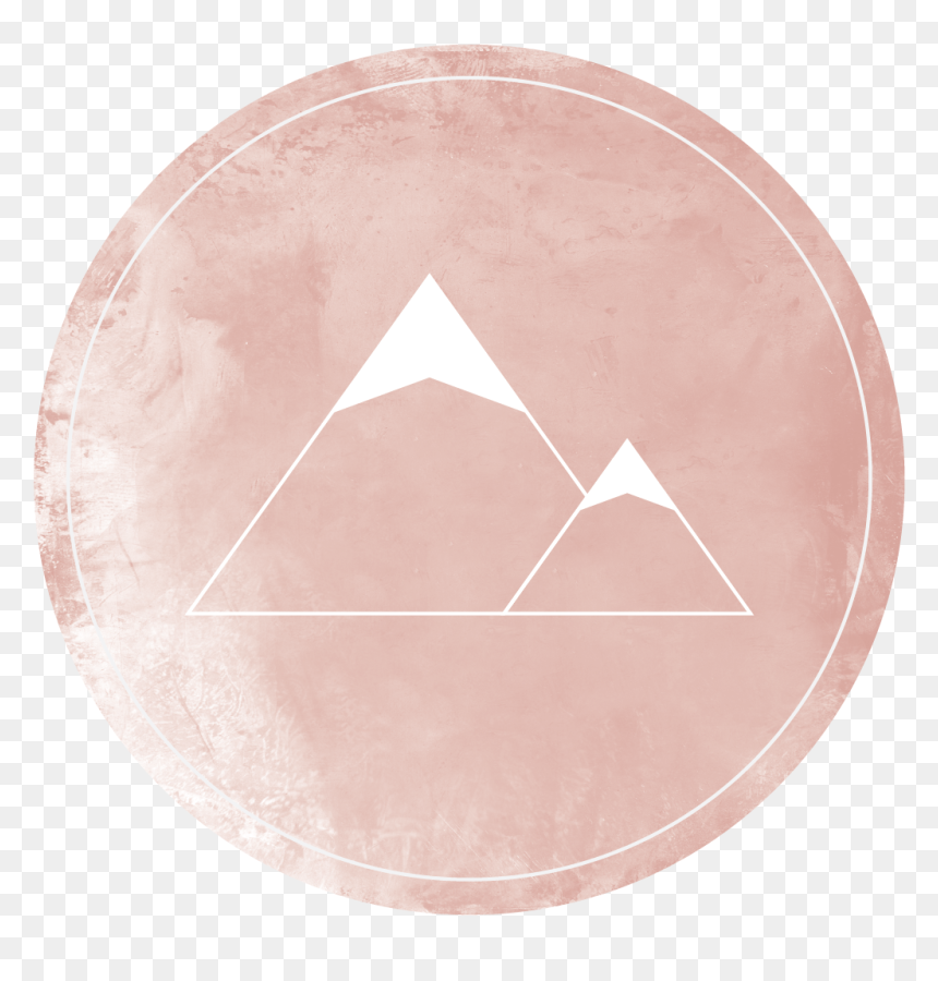 Mountain Logo Pink, HD Png Download - mountains logo png