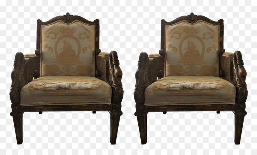 Club Chair - Studio Couch, HD Png Download - vintage couch png