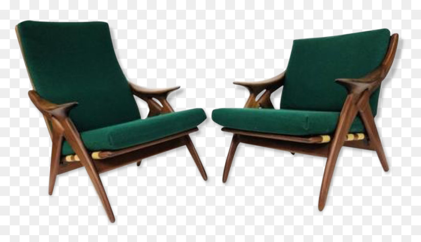 Set Of Vintage Chairs Mid Century Gelderland The Star - Chair, HD Png Download - vintage couch png