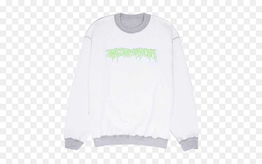 Fucking Awesome Reversible Empty Drip Crewneck Sweatshirt - Long-sleeved T-shirt, HD Png Download - grey arrow png