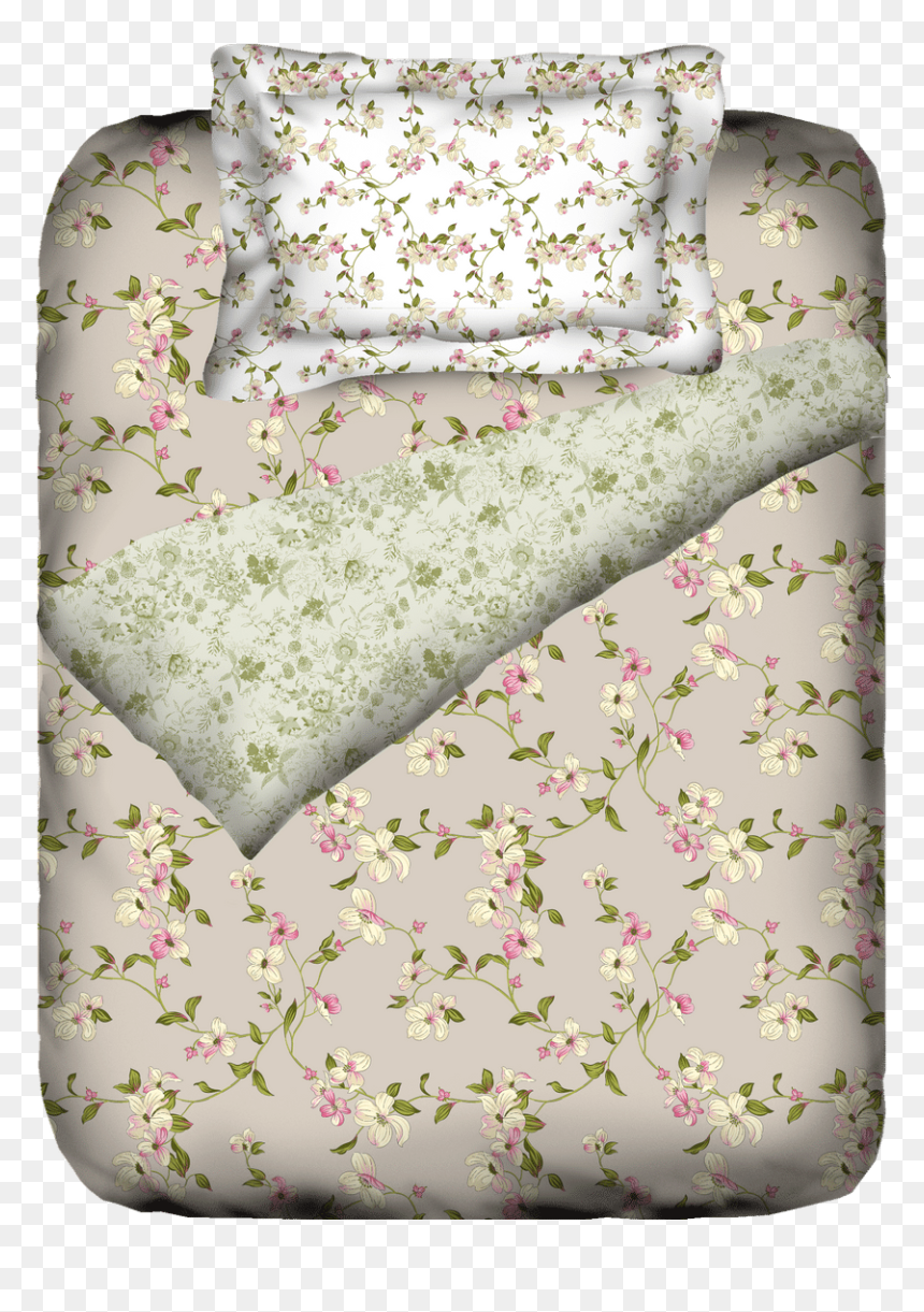 Liva Vintage Bloom Comforter Single Size - Comforter, HD Png Download - vintage couch png