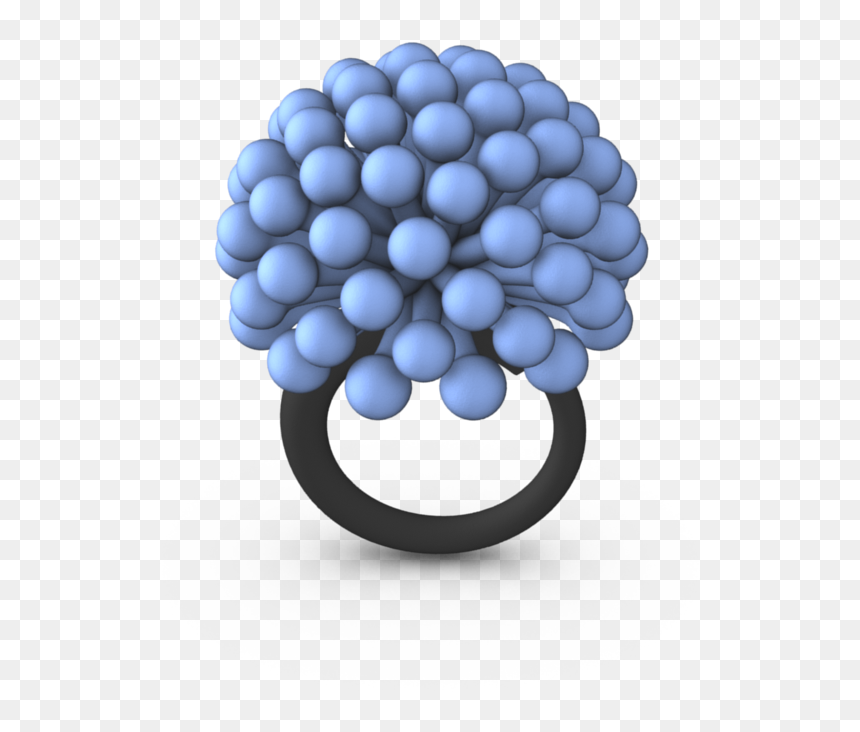 Blue 3d Printed Ring - Ring, HD Png Download - light ring png