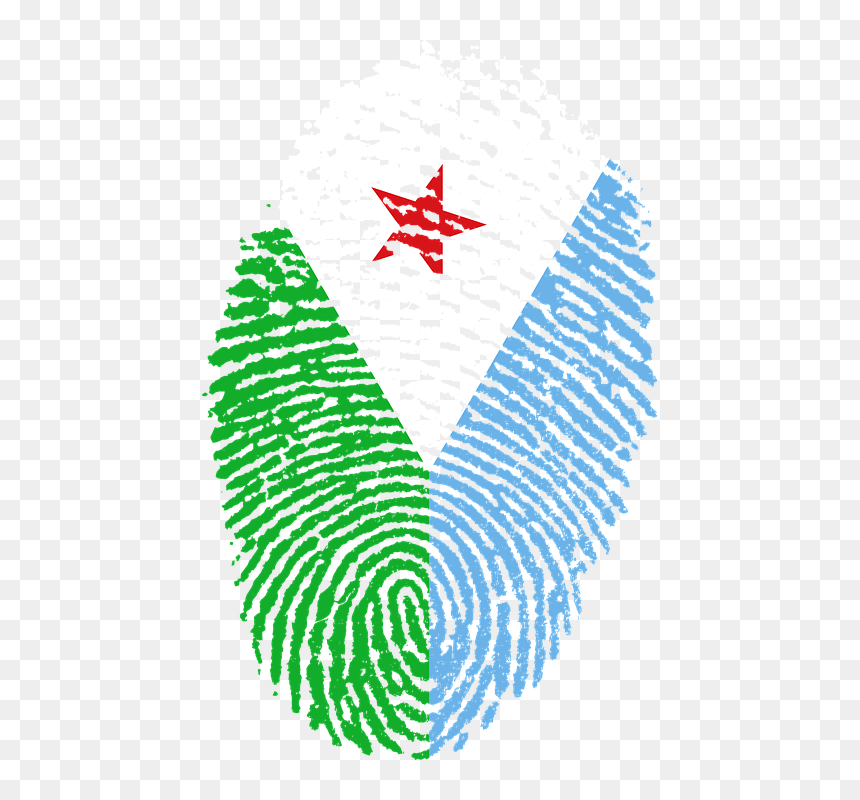 Djibouti, Flag, Fingerprint, Country, Pride, Identity - Chile Flag Png, Transparent Png - country flag png