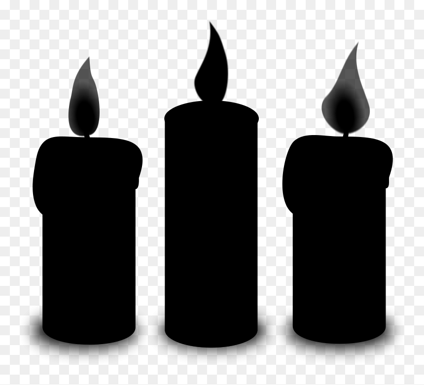 Candle Silhouette - Clip Art, HD Png Download - candle silhouette png
