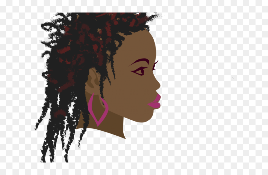 Transparent Afro Hair Clipart - African Female Vector Art, HD Png Download - afro wig png