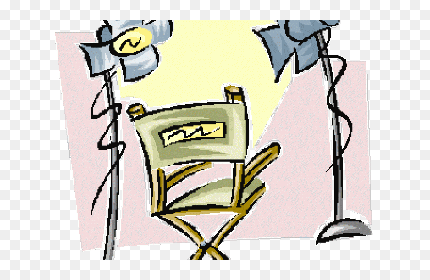 Video Camera Clipart Film Producer - Directors Chair Clip Art, HD Png Download - video camera clipart png