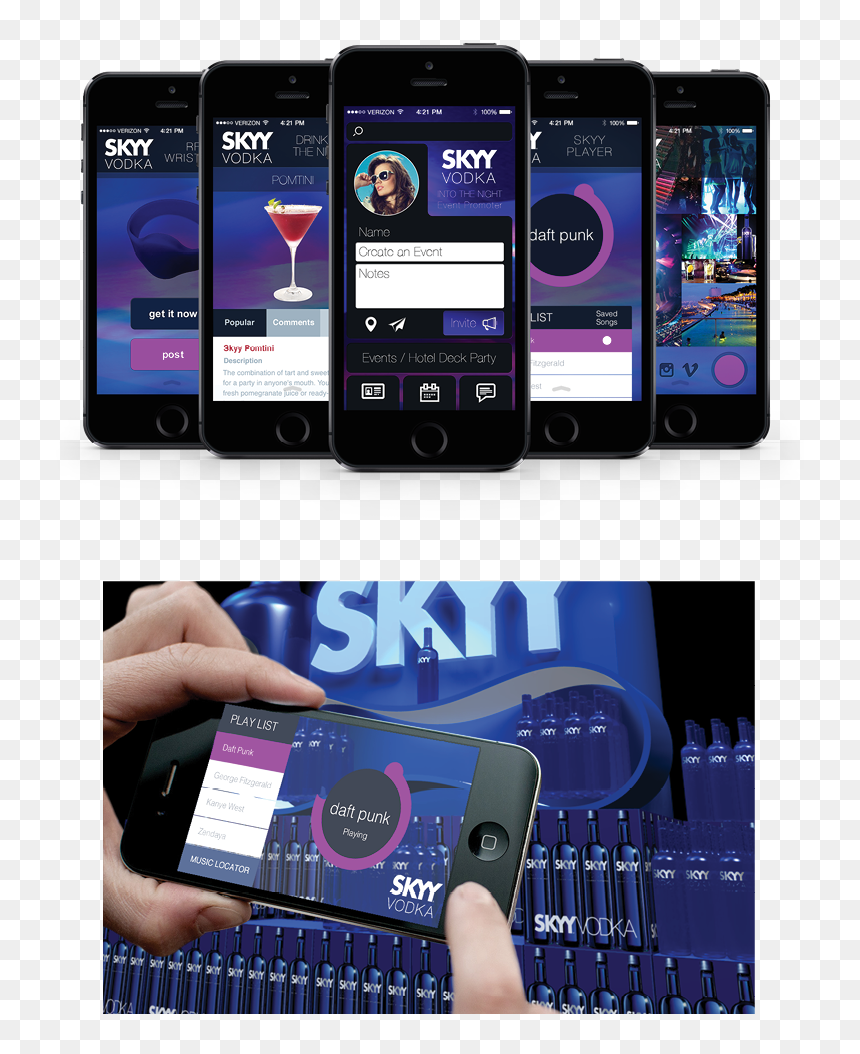 Smartphone, HD Png Download - skyy vodka png