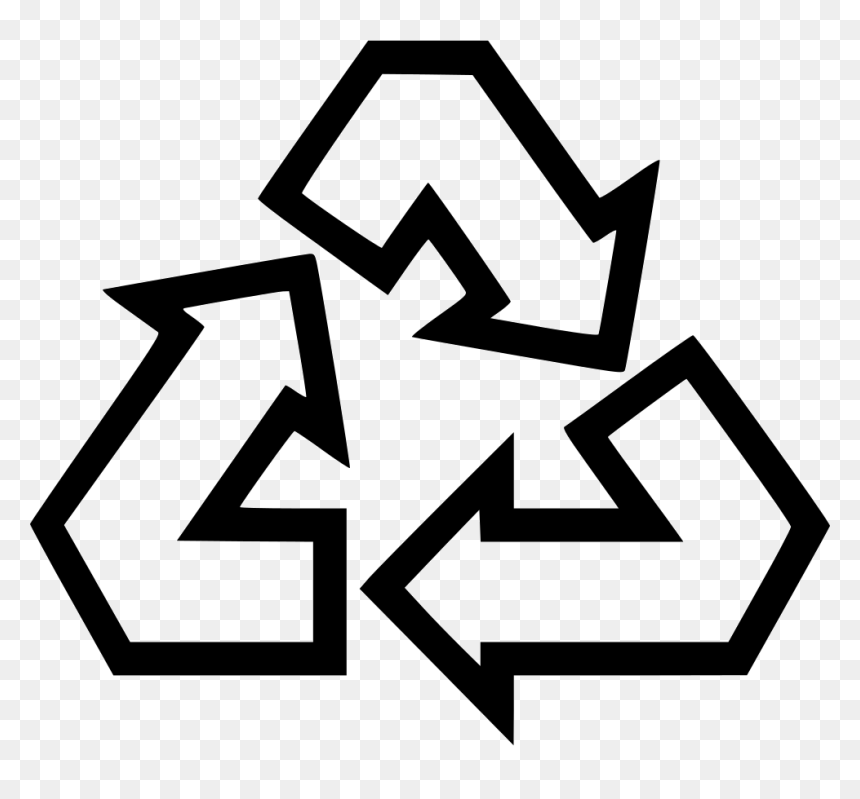 Recycle - Walk Cycle Or Take Public Transport, HD Png Download - white recycle symbol png