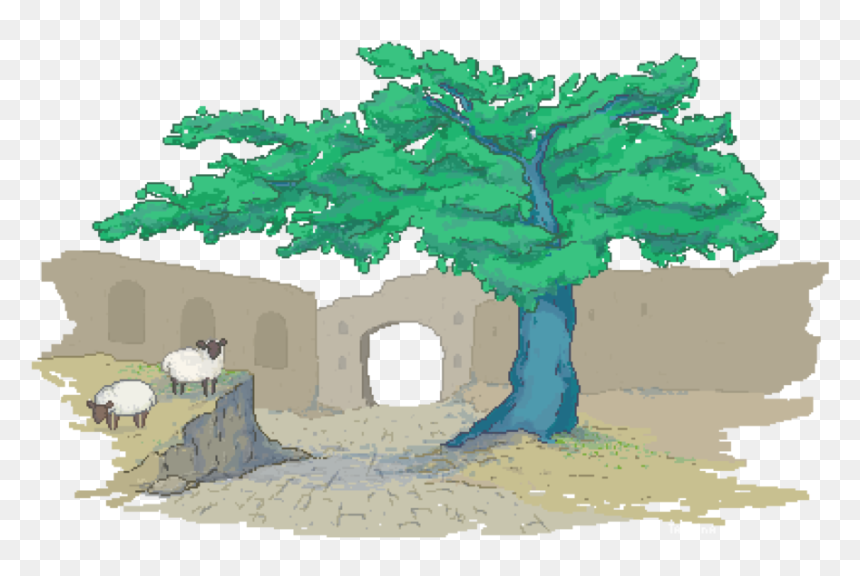 Transparent Pixel Tree Png - Portable Network Graphics, Png Download - pixel tree png
