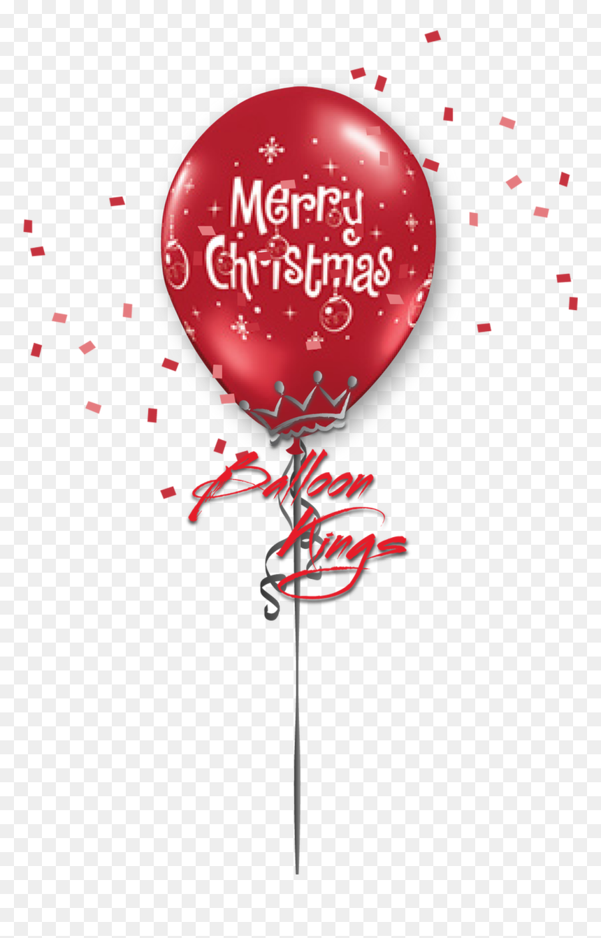 11in Latex Merry Christmas Ornaments - Christmas Balloons Clip Art Free, HD Png Download - merry christmas clipart png