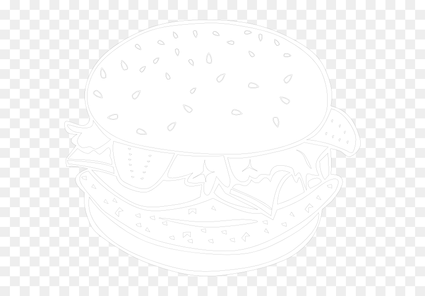 White Clip Art At - Illustration, HD Png Download - burger vector png