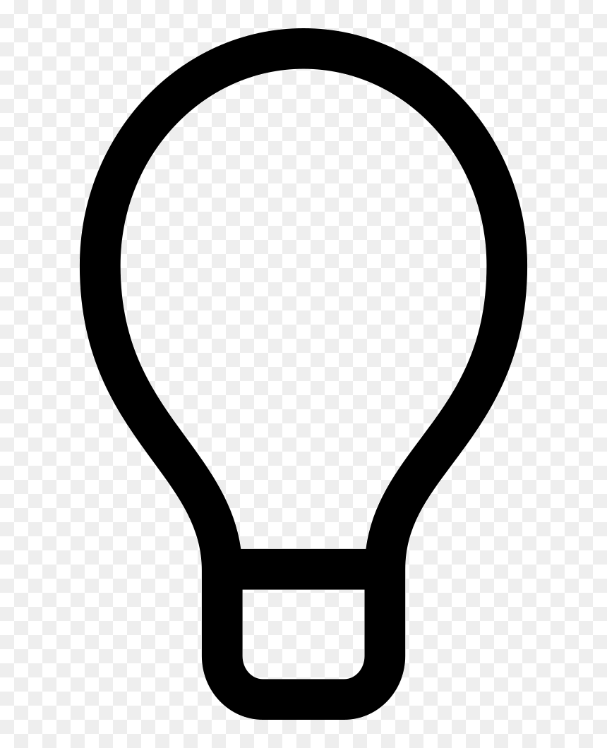 Light Bulb Svg Png - Incandescent Light Bulb, Transparent Png - light bulb png icon