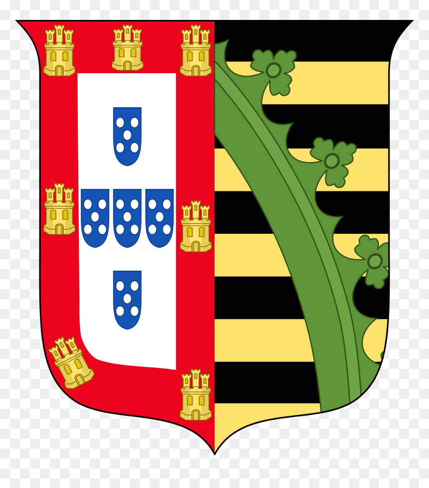 Bragança Saxe Coburgo Gota - Bulgaria Wettin Coat Of Arms, HD Png Download - gota png
