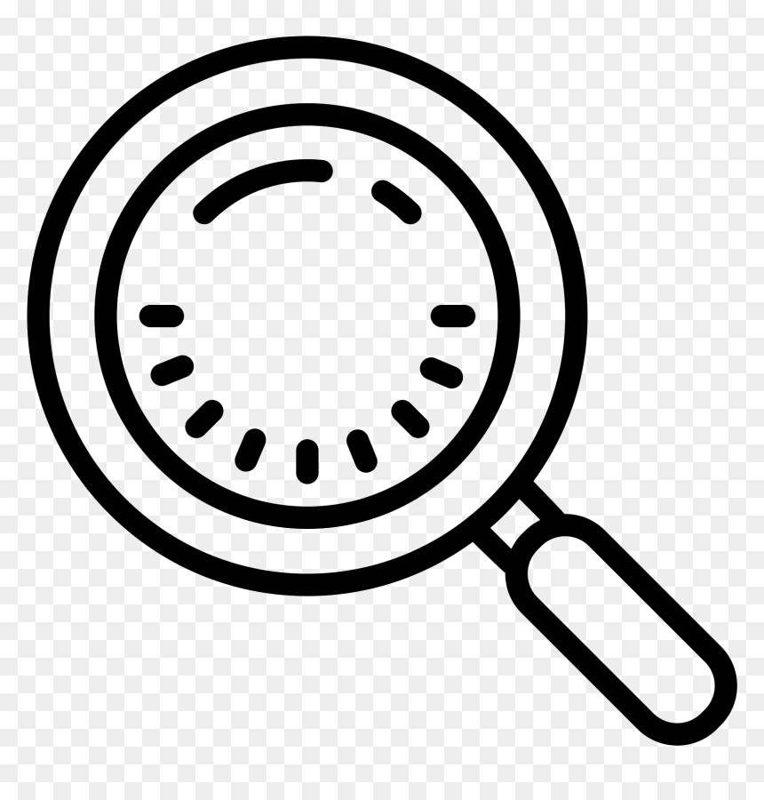This Icon Is Supposed To Represent A Magnifying Glass, HD Png Download - glass vector png
