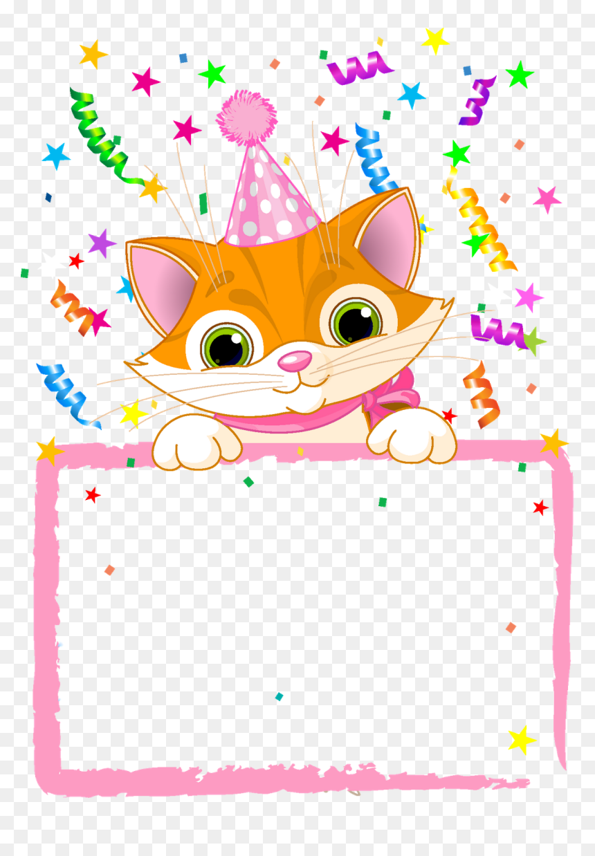 Happy Birthday Cartoon Stickers, HD Png Download - regalos de cumpleaños png