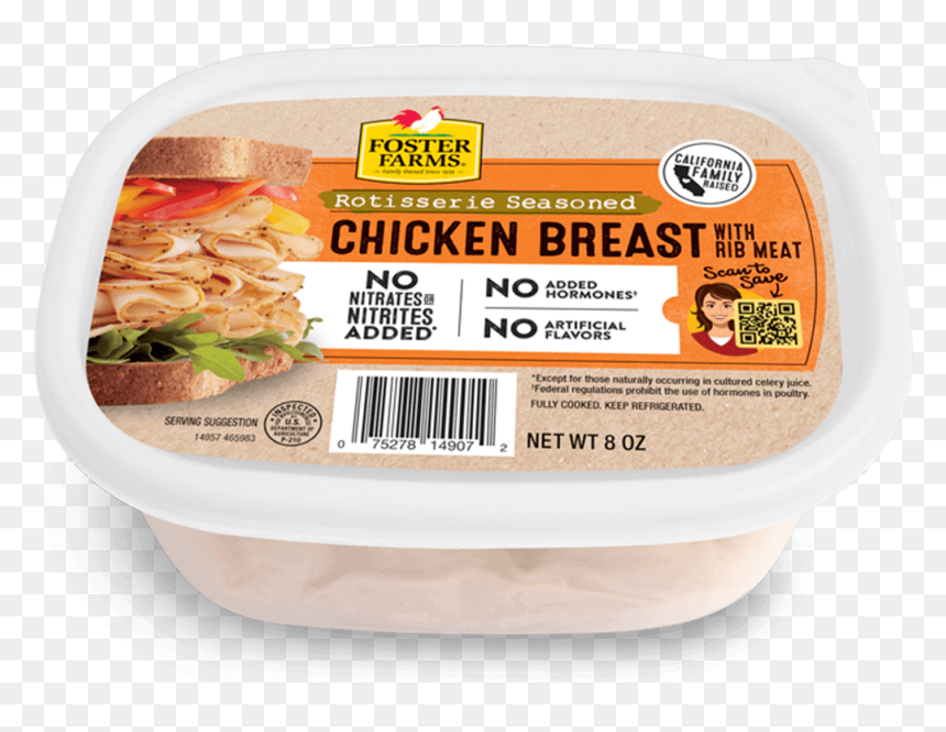 Rotisserie Seasoned Chicken Breast - Foster Farms Oven Roasted Turkey, HD Png Download - rotisserie chicken png
