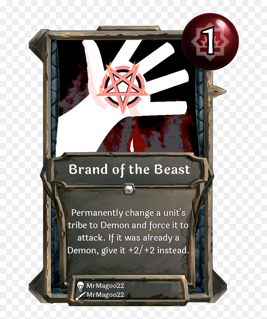Brand Of The Beast - Collective The Community Created Card Game, HD Png Download - the beast png