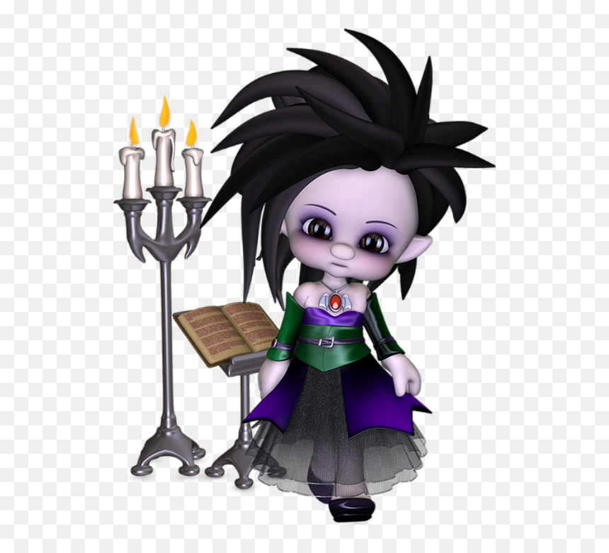 Fille Gothique - Betty Boop Punk, HD Png Download - gothic candles png