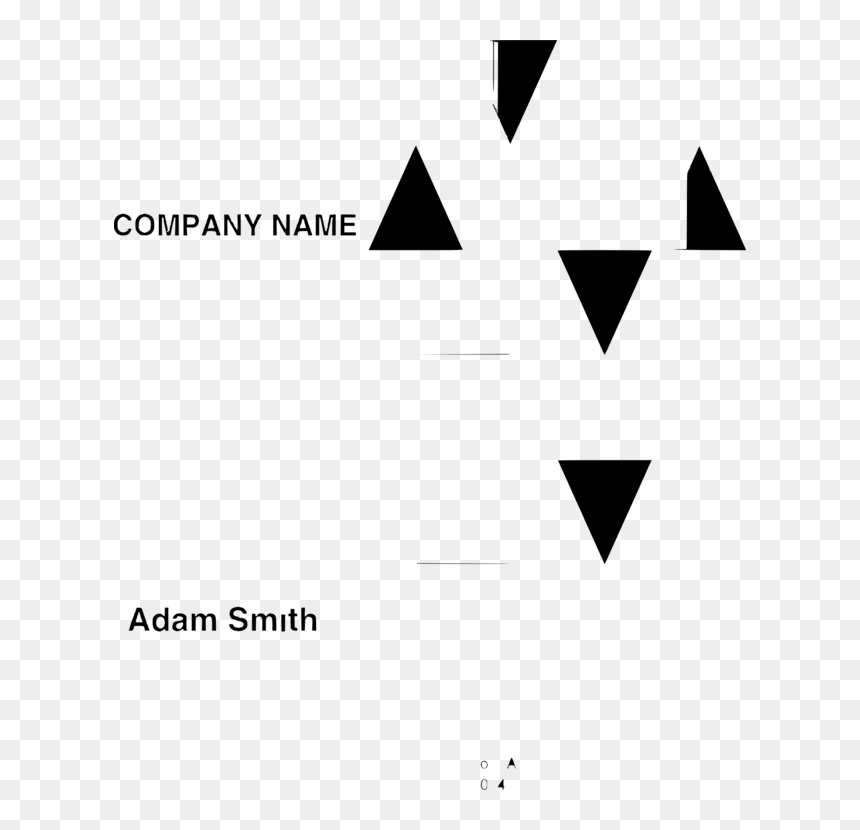 Transparent Business Card Clipart - Business Card, HD Png Download - upside down triangle png