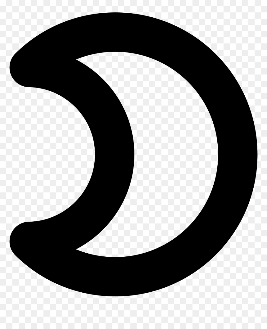 Clip Art, HD Png Download - moon outline png