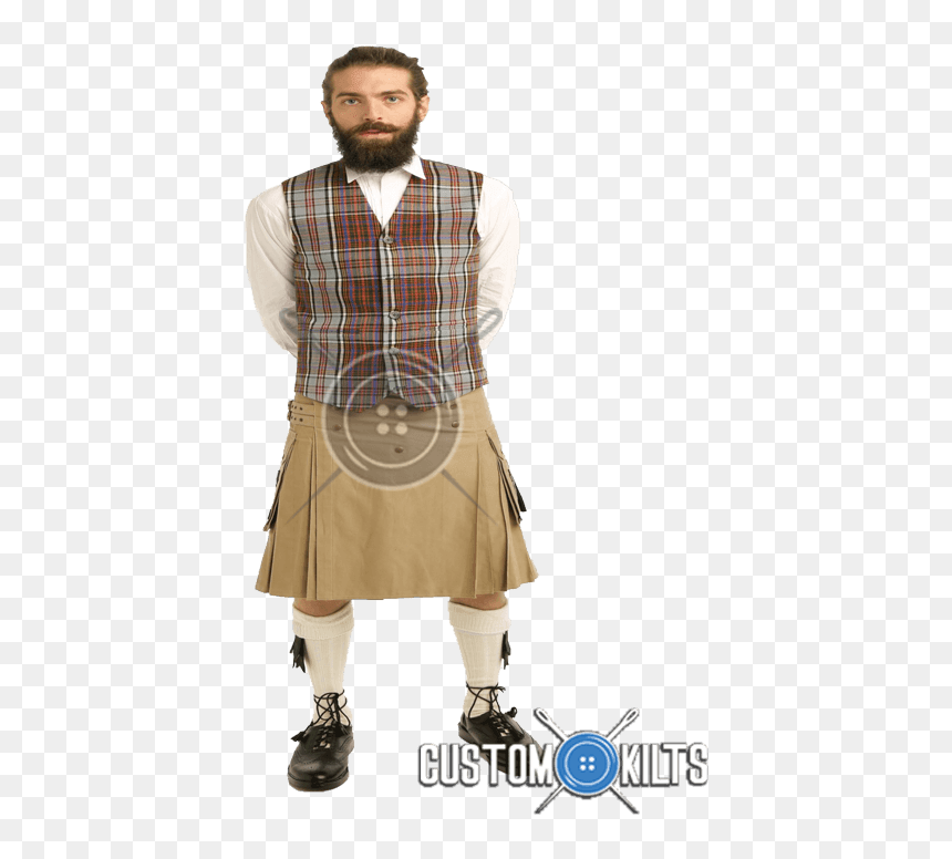 Tartan Casual Waistcoat - Kilt, HD Png Download - kilt png