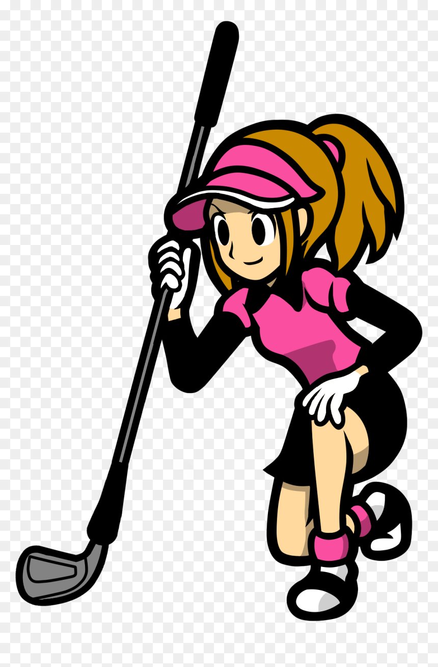 Golfing Clipart Golf Winner - Golf Girl Rhythm Heaven, HD Png Download - ladies png