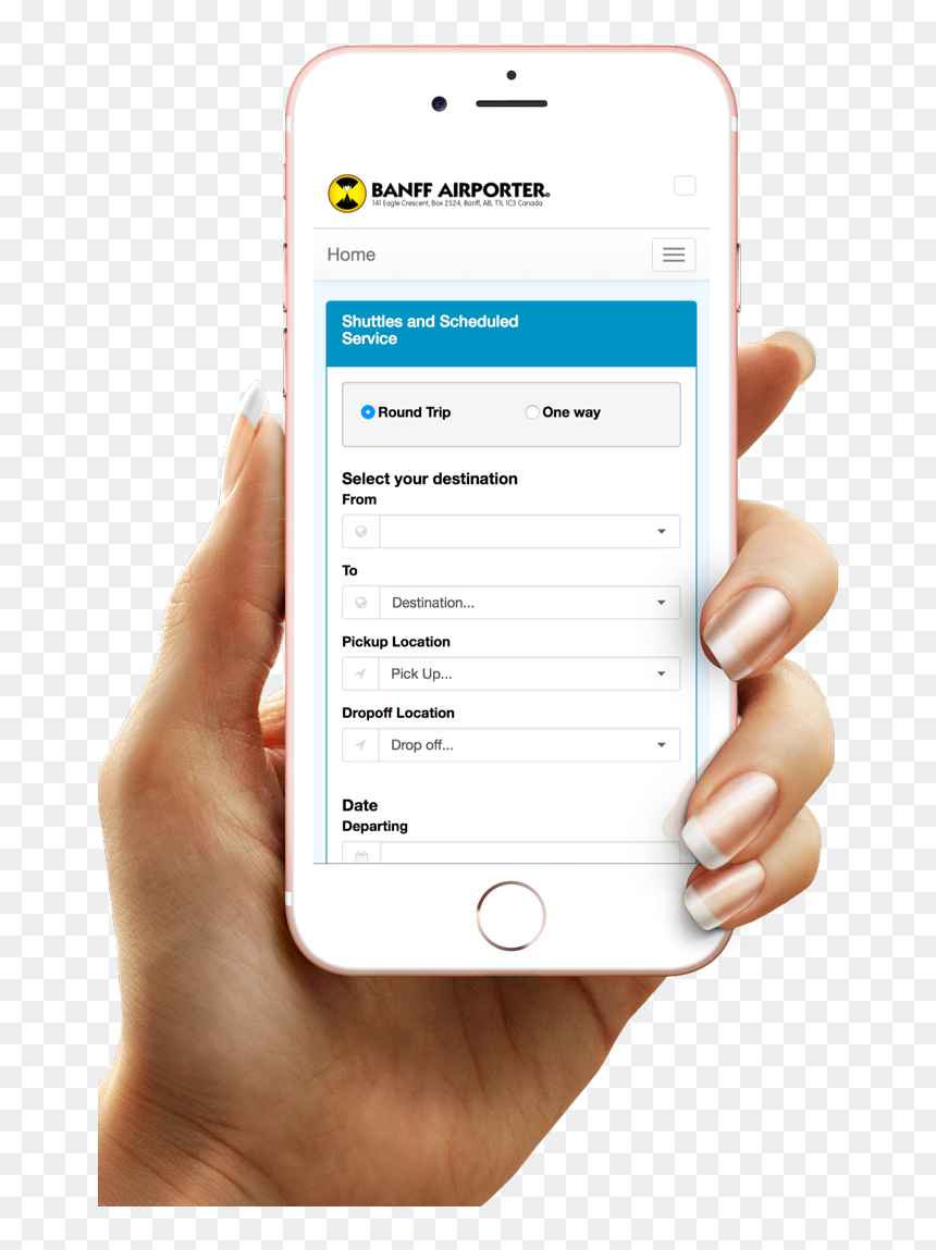 Transparent Female Hand Png - Mobile Booking Png, Png Download - female hand png