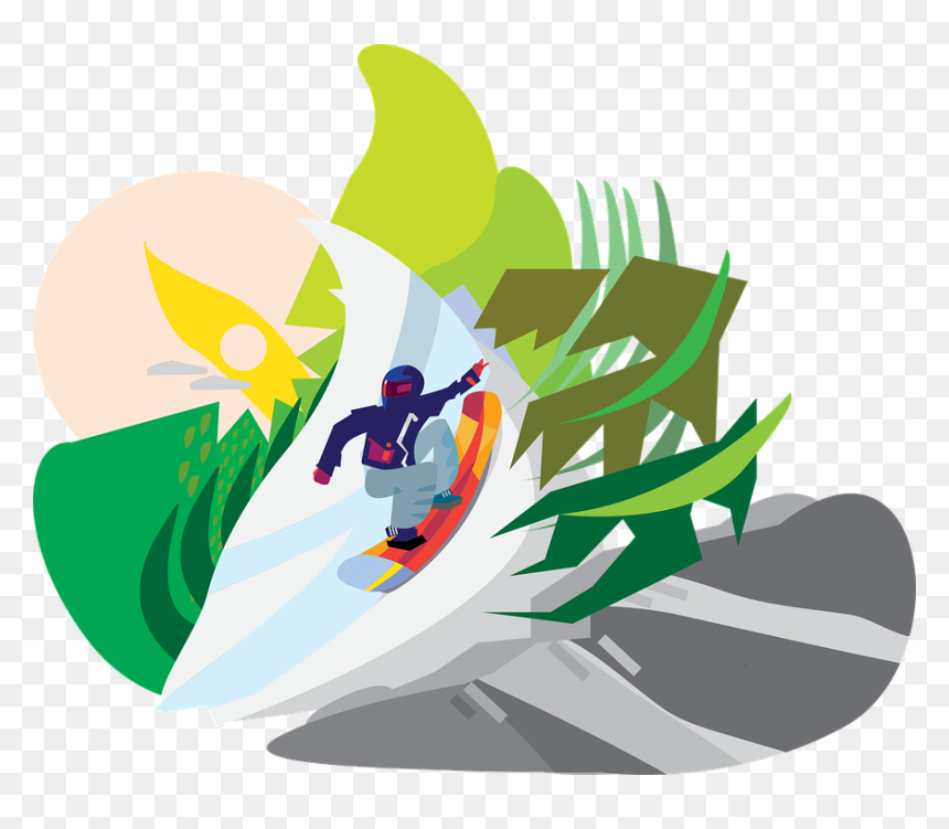 Water Snowboard Designs, HD Png Download - snowboarding png