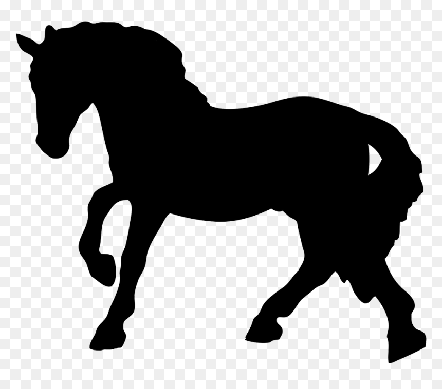 Horse With Question Mark, HD Png Download - running horse silhouette png