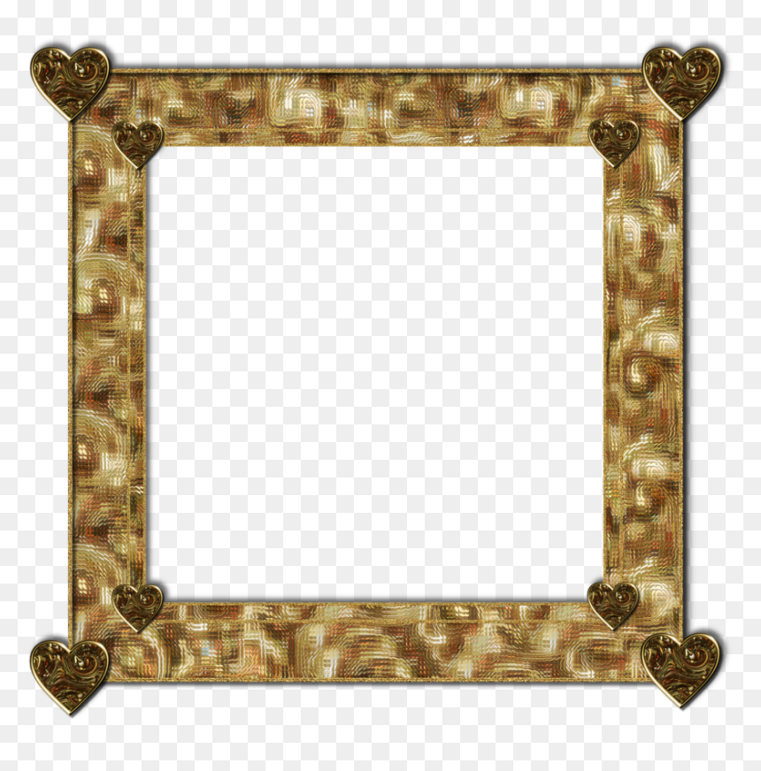 Download Png Vector Free Frame Heart - Picture Frame, Transparent Png - gold frame png vector