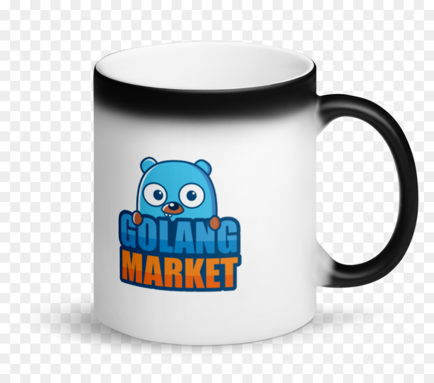 Golangmarket Matte Black Magic Mug - Coffee Cup, HD Png Download - gopher png