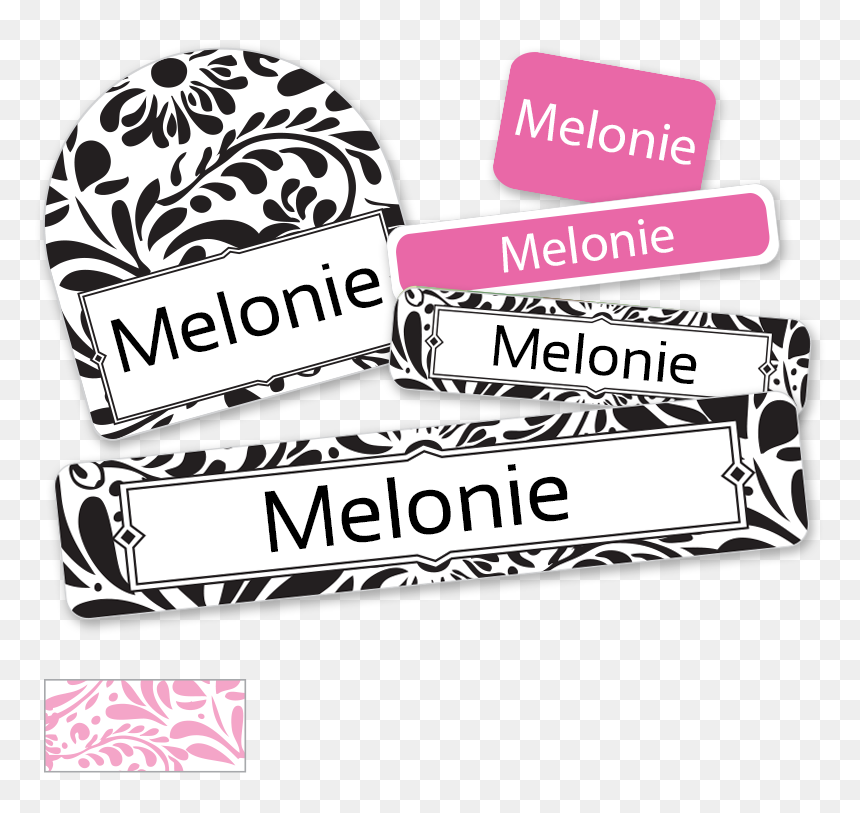 Filigree Back To School Labels For Kids - Camp / Black, HD Png Download - filligree png