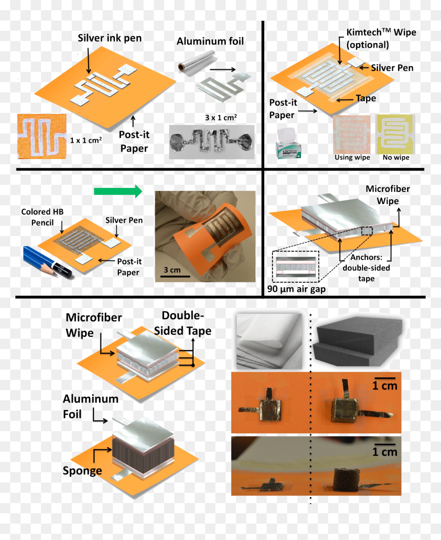 Pic - Foil Pressure Sensor, HD Png Download - taped paper png