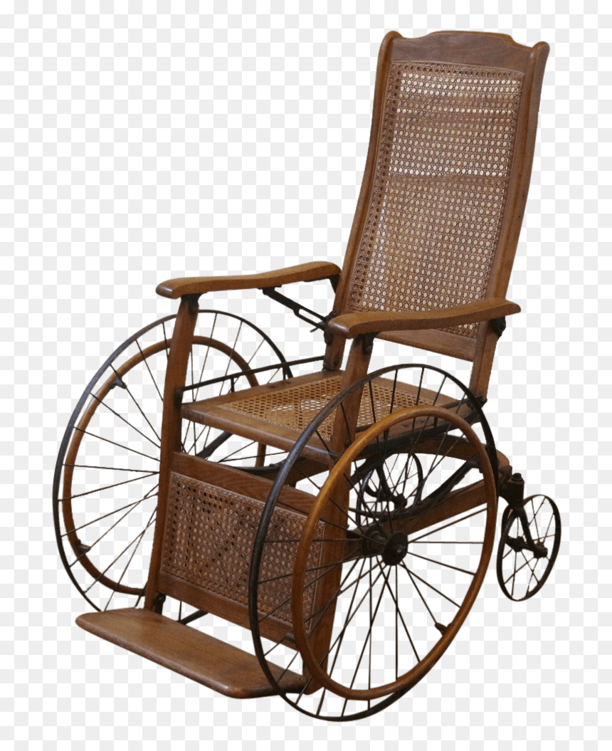 Antique Wheelchair - Silla De Ruedas Antigua, HD Png Download - sillas png