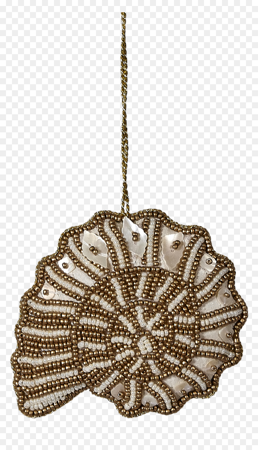 Bead And Mother Of Pearl Ornament, - Circle, HD Png Download - gold ornament png