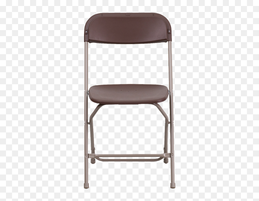Silla Plegable De Plástico Color Café - Black Folding Chair Png, Transparent Png - sillas png