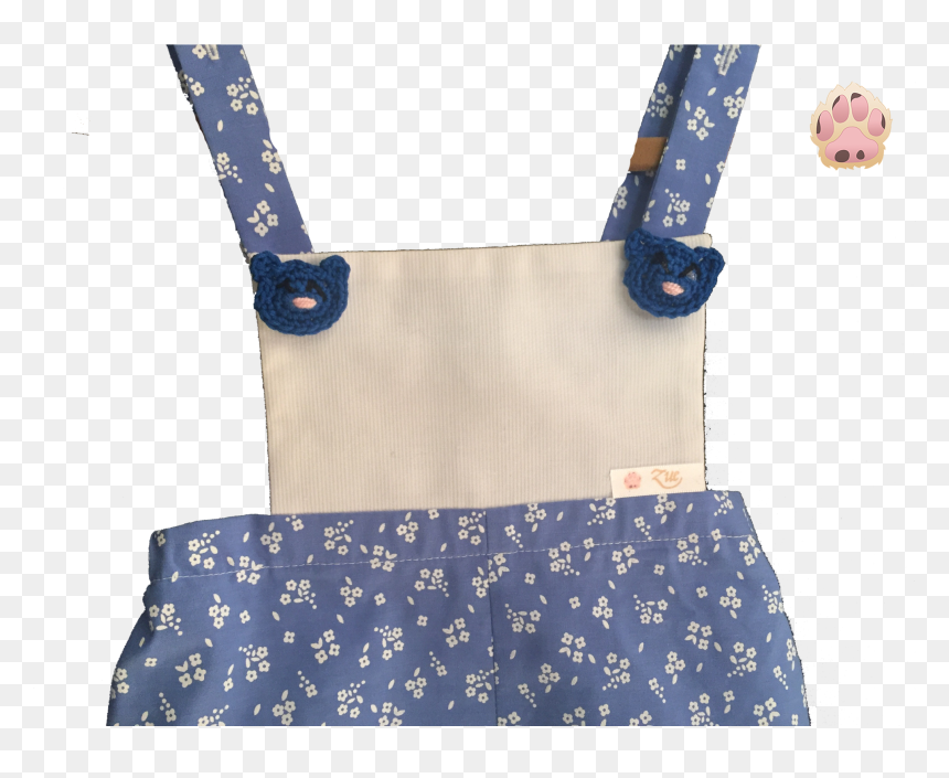 Pañalero De Tela Azul Cielo Flores Blancas - Shoulder Bag, HD Png Download - flores blancas png