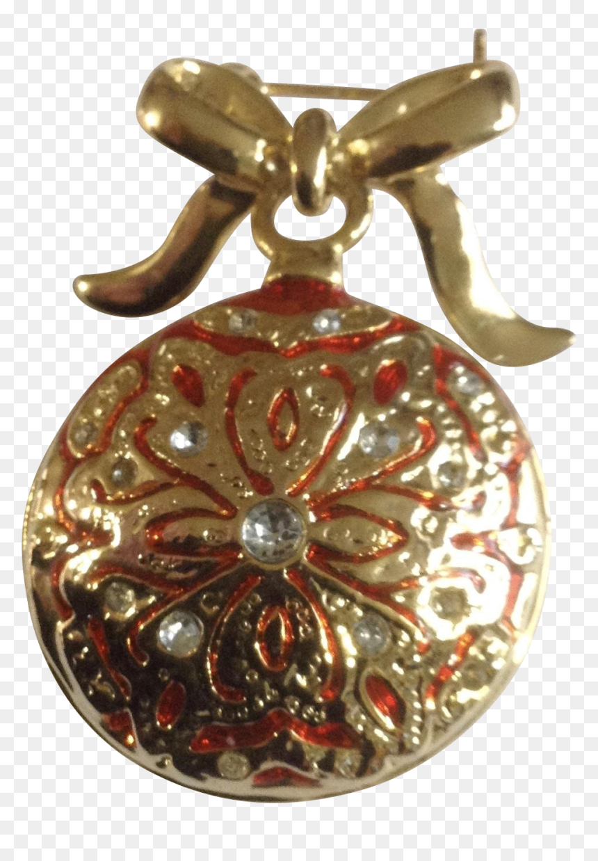 Locket, HD Png Download - gold ornament png