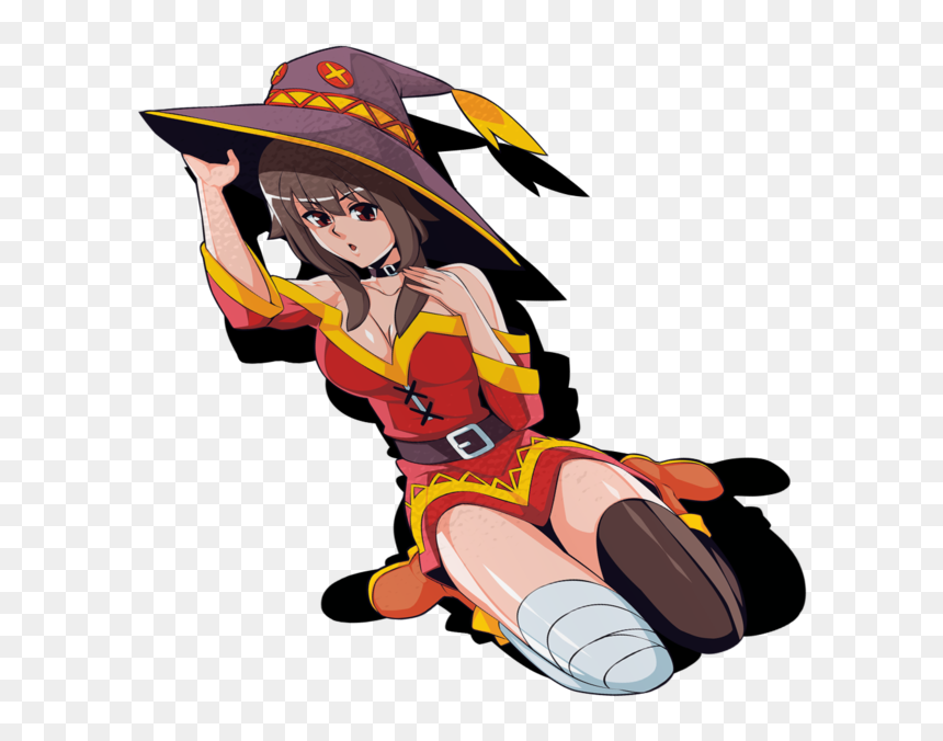 Megumin Waifu Sticker - Cartoon, HD Png Download - megumin png