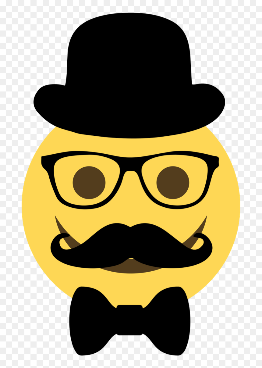 Chapeu Oculos E Bigode, HD Png Download - sun emoji png